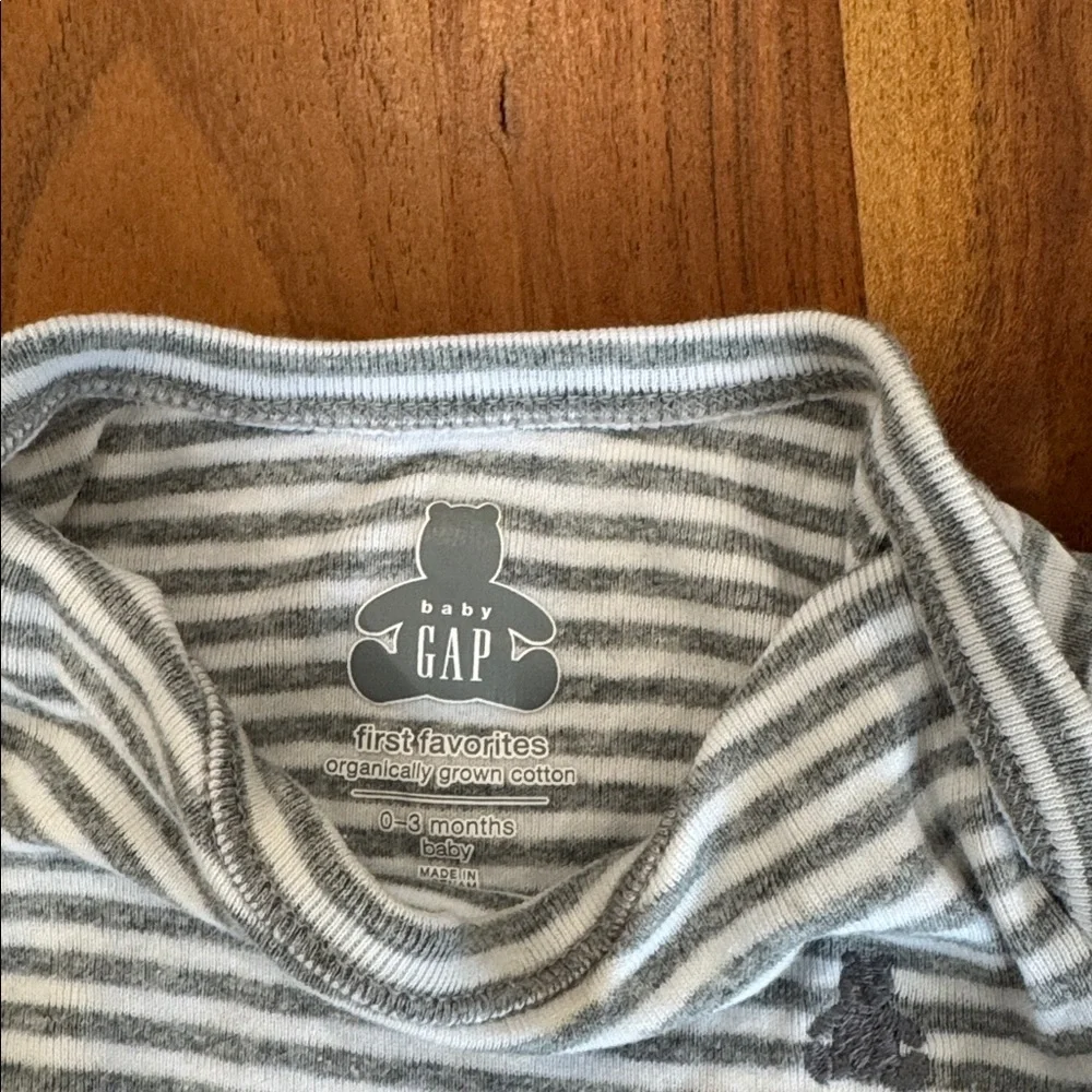 GAP Kids Bodysuits Set - Gray, Striped, Tan, and Construction Print‎
